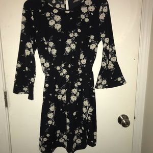 Black floral dress